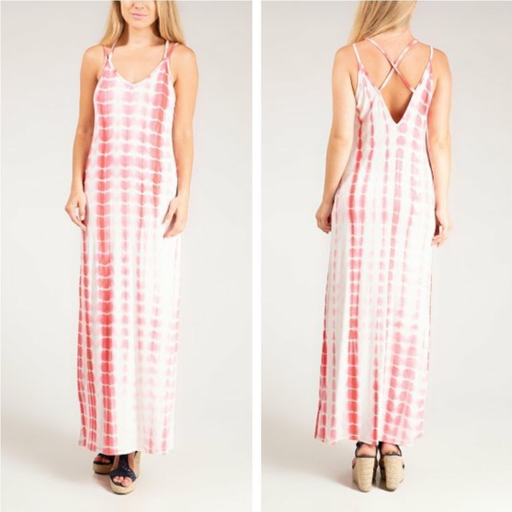 Tie dye maxi dress